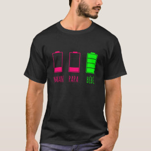 Tomt batteri Pappa Morsa och Baby T Shirt