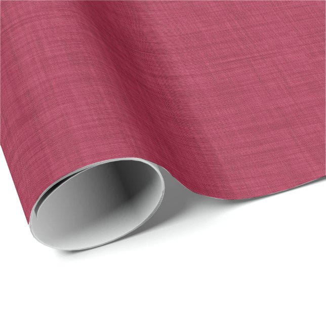 Tomt Beige Linne Textur Enkel Minimalistisk Presentpapper (Rullad Hörn)