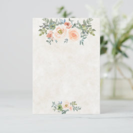 Tomt budget Blush och grön blomsterbröllop  Inbjudningar