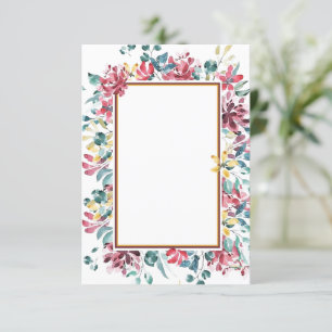 Tomt budget Ljus blomsterbröllop Inbjudan