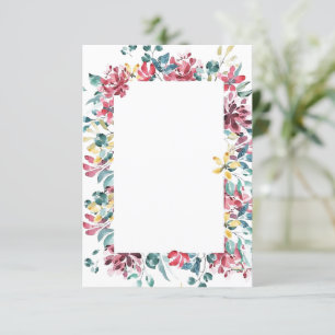 Tomt budget Ljus blomsterbröllop Inbjudningar