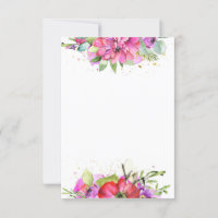 Tomt budget Rosa akvarell blommande bröllop 