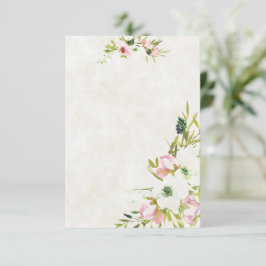 Tomt budget Rosa och vit blomklänning för bröllop Inbjudningar