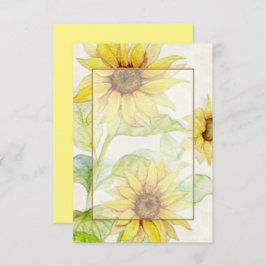 Tomt budget Solros bröllop  Inbjudningar