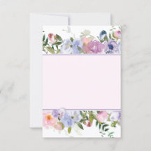 Tomt budget Violett och blått akvarellbröllop 