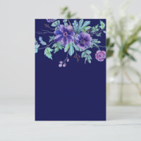 Tomt budget Violetta och blåa blommande bröllop