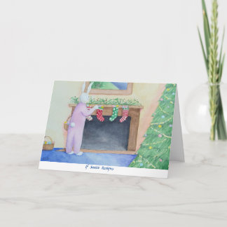 Tomt Bunny-kort för mappad hälsning Kort