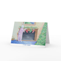 Tomt Bunny-kort för mappad hälsning