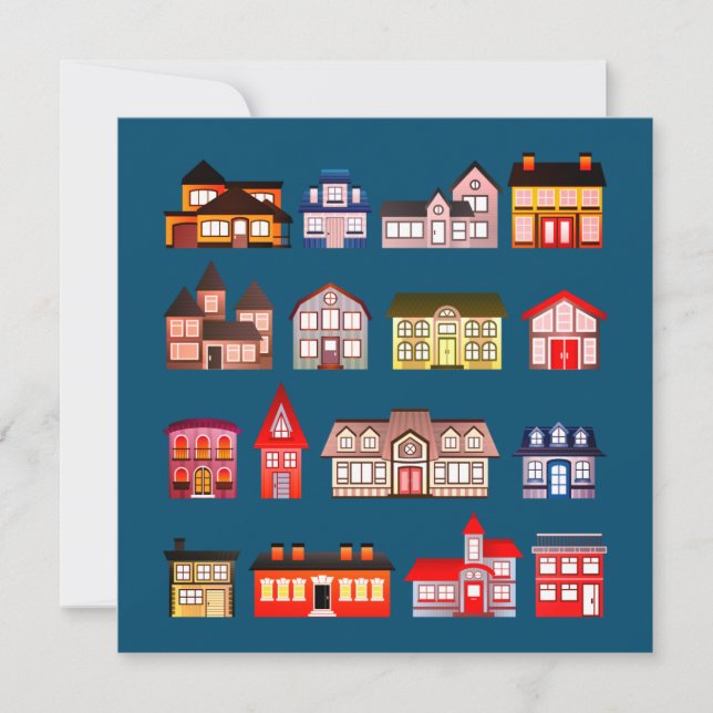 Tomt Byggnad-kort för arkitektur (Framsida)