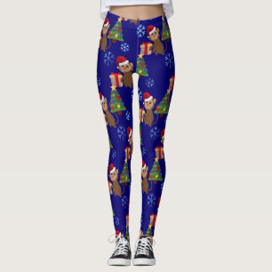 Tomt christmas monkey emoji leggings