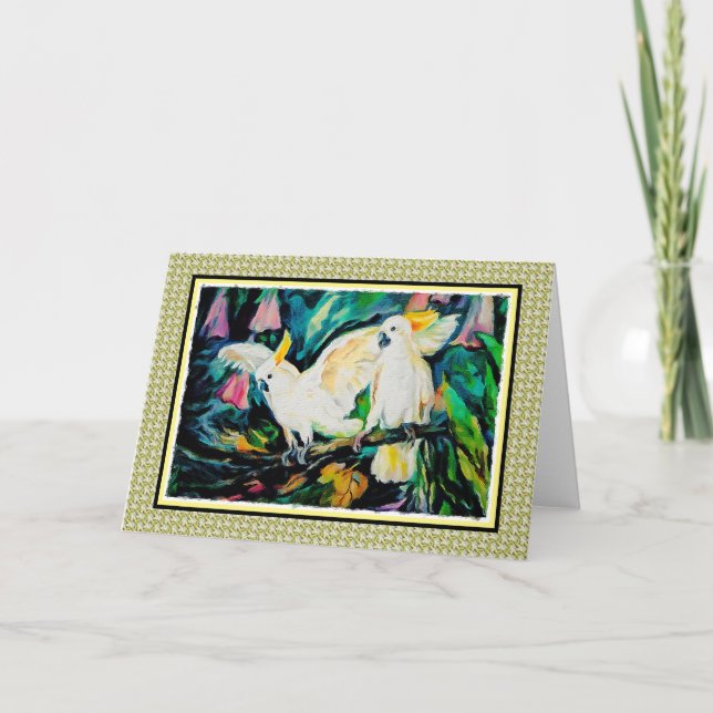 Tomt Cockatoo-kort Kort (Framsida)