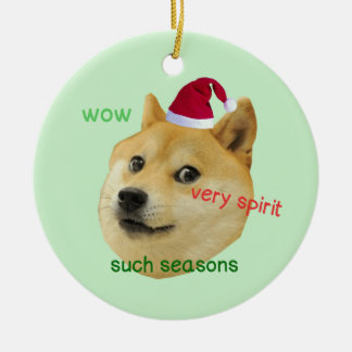 Tomt Doge Funny Meme - Circle Ornament