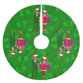 Tomt donald melania trump christmas money julgransmatta borstad polyester