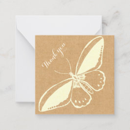 Tomt, enkelt tack, ditt kort med fjäril