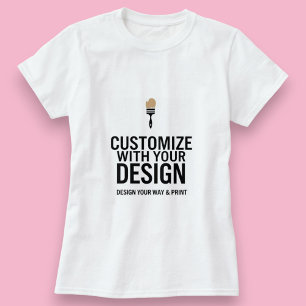 Tomt Företag Anpassningsbart Enkelt T Shirt