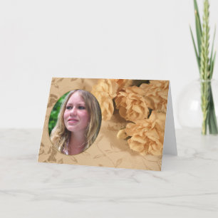 Tomt fotokort med cirklar kort