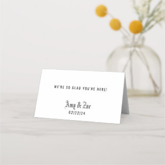 Tomt framblanktecken - monteringskort placeringskort