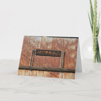 Tomt gallerikort kort