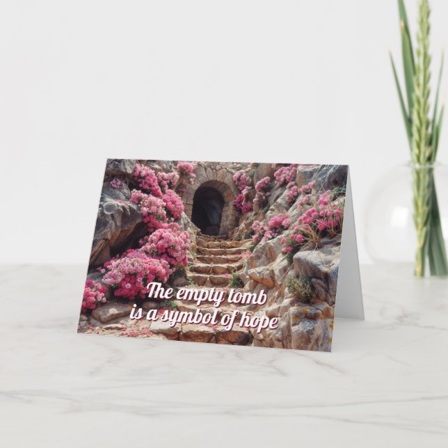 Tomt Garden Grav Påsk-kort Kort (Framsida)