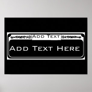 Tomt gata, mallens Fransk Kvartal Poster