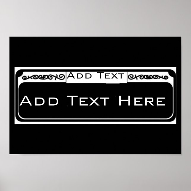 Tomt gata, mallens Fransk Kvartal Poster (Framsidan)