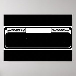 Tomt gata, mallens Fransk Kvartal Poster