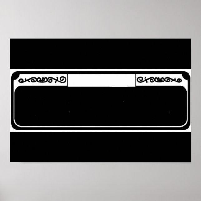 Tomt gata, mallens Fransk Kvartal Poster (Framsidan)