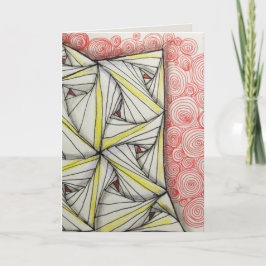 Tomt glansigt kort för hälsning 5x7 - original-