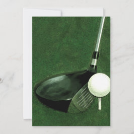 Tomt golf-tema inbjudan