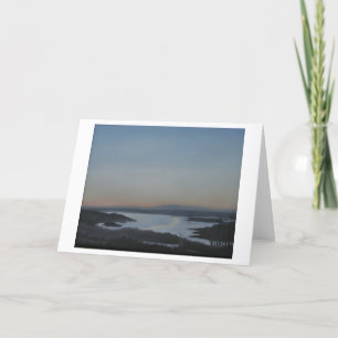 Tomt gratulationskort Hudson River Landcape Kort