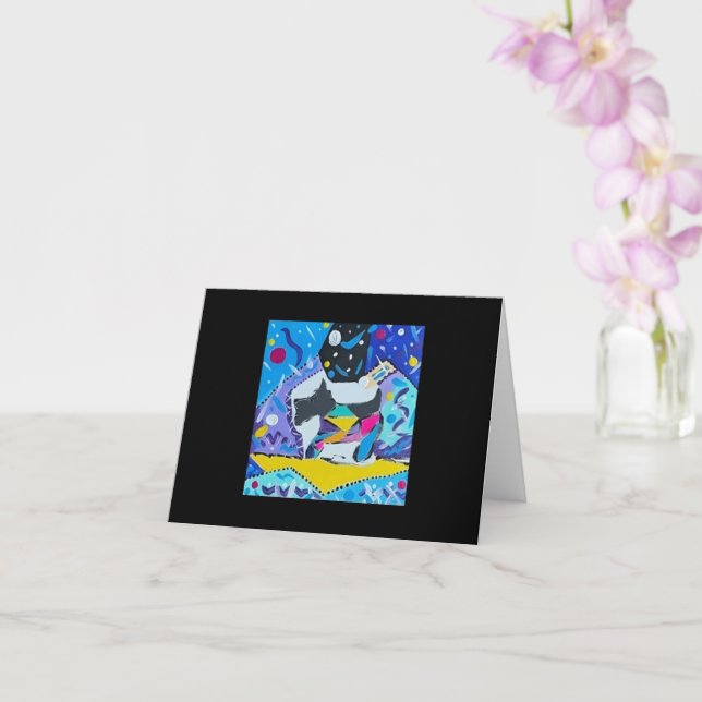 Tomt gratulationskort kort (Orkide)