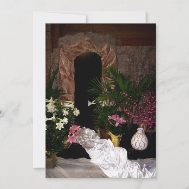 Tomt Grav i Påsk Julkort (Framsida)