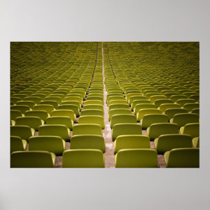 Tomt gult, stolsplats poster