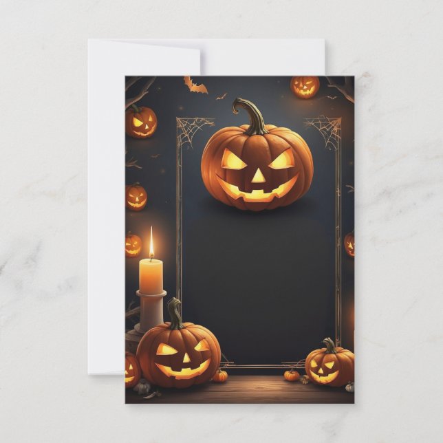 Tomt Halloween-inbjudningskort Inbjudningar (Framsida)
