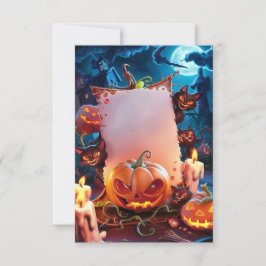 Tomt Halloween-inbjudningskort Inbjudningar