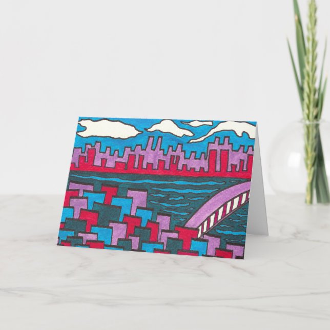 Tomt hälsningkort A4 Kort (Framsida)