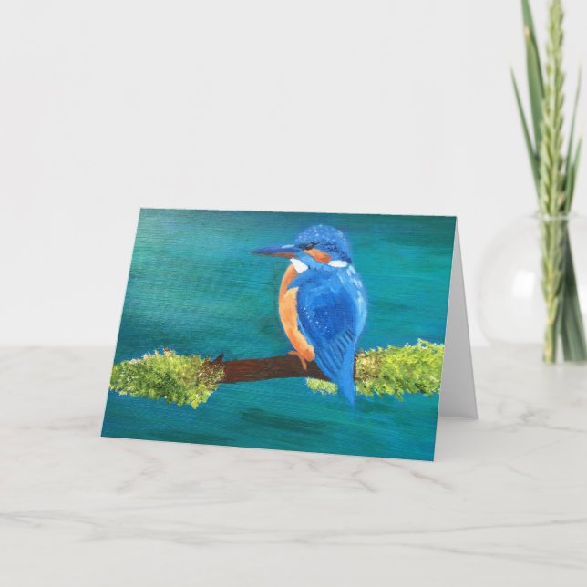 Tomt hälsningkort för Kingfisher Kort (Framsida)