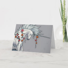 Tomt hälsningkort för Magical Unicorn Kort