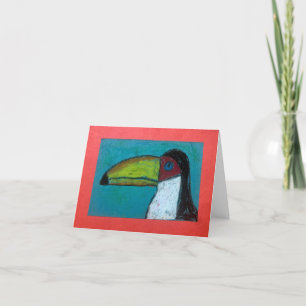 Tomt hälsningkort för något (toucan) tillfälle, tack kort