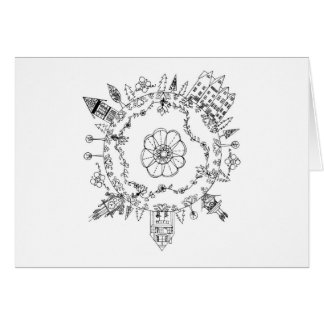 Tomt hälsningkort hälsningskort