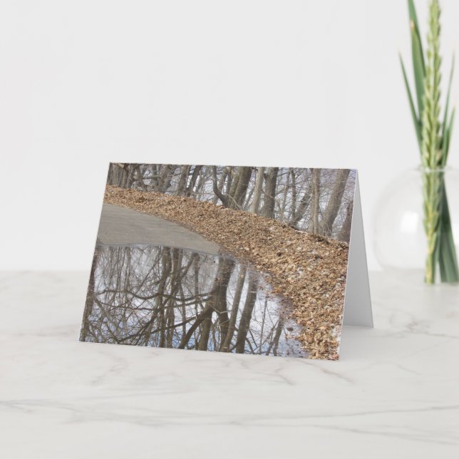 Tomt hälsningkort kort (Framsida)