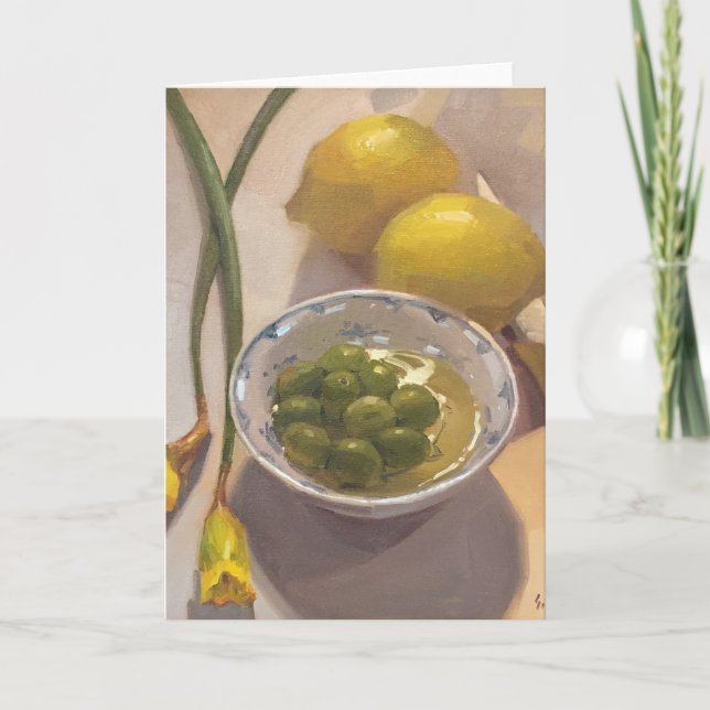 Tomt hälsningkort, original- konst av Sarah Tack Kort (Framsida)