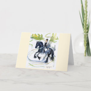 Tomt hälsningkort w/envelope "för Friesian" Kort
