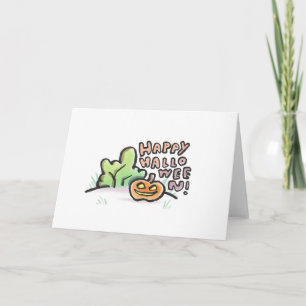 Tomt hälsningskort för happy halloween {Halloween} Kort