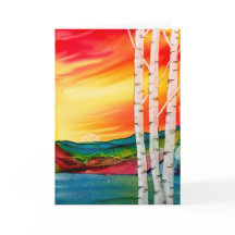 Tomt hälsningskort för träd