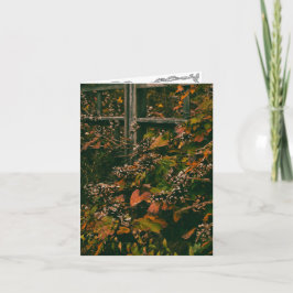 Tomt hälsningskort insida Höst färger Tack Kort