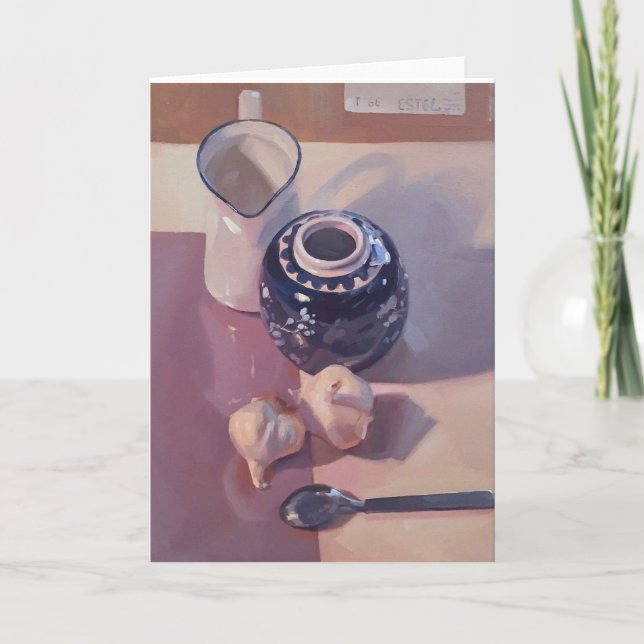 Tomt hälsningskort, originalversion av Sarah Sedwi Kort (Framsida)