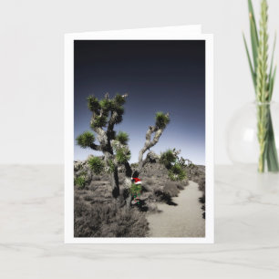 Tomt Helgdag Jul Desert Tack Kort