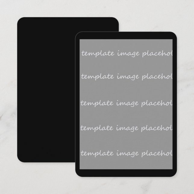 Tomt inbjudningskort 3.5x5 Lägg till din egen bild (Fram/baksida)