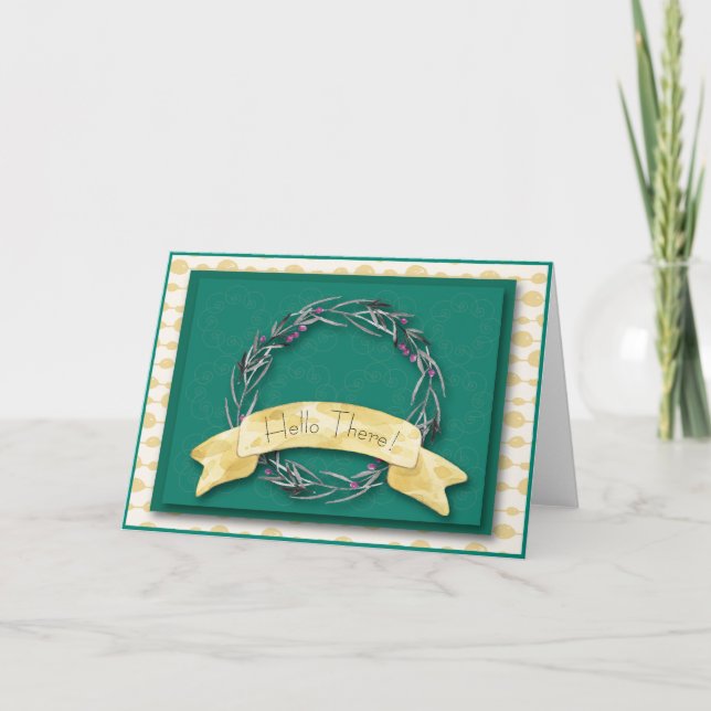 Tomt inbyggt anteckningskort (Framsida)